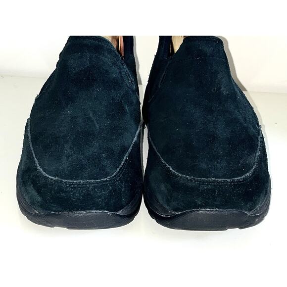 LL Bean Mens Size 9 Black Nubuck Leather Duck Moc Boot Shoes 254540 - Picture 3 of 9